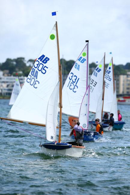 Lots of fun in the AB class at Parkstone Youth Week photo copyright David Harding / www.sailingscenes.co.uk taken at Parkstone Yacht Club and featuring the Poole AB class