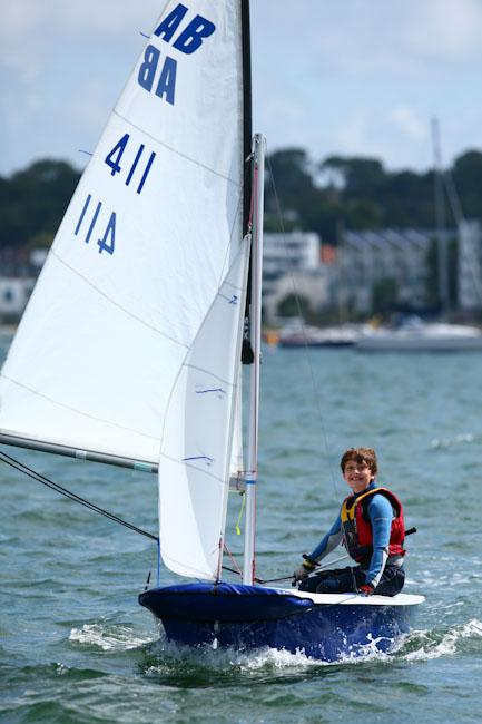 Lots of fun in the AB class at Parkstone Youth Week photo copyright David Harding / www.sailingscenes.co.uk taken at Parkstone Yacht Club and featuring the Poole AB class