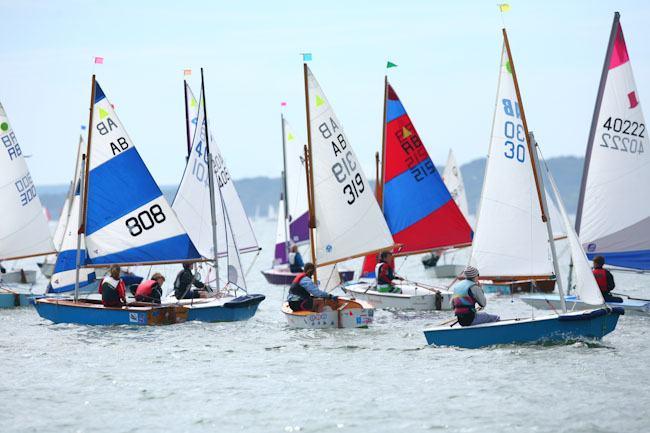 Lots of fun in the AB class at Parkstone Youth Week photo copyright David Harding / www.sailingscenes.co.uk taken at Parkstone Yacht Club and featuring the Poole AB class