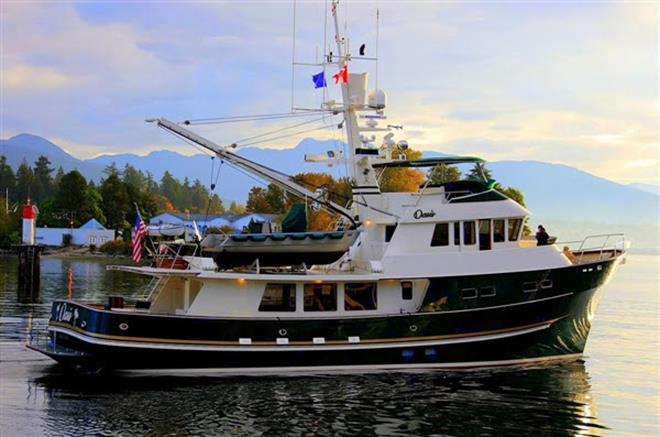 Cliff Rome passed us in Alaska's Prince William Sound then again in Coal Harbour Marina Vancouver BC - photo © Pendana Blog, www.pendanablog.com