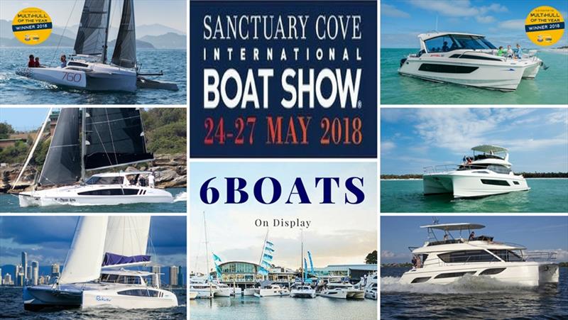 Sanctuary Cove International Boat 2018 photo copyright Multihull Central taken at  and featuring the Power boat class