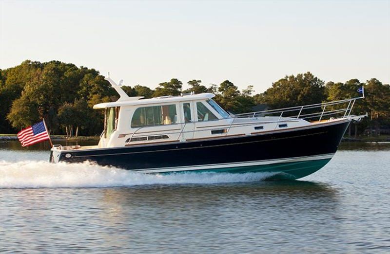 Sabre 42 Salon Express photo copyright E Marine Motor Yachts taken at  and featuring the Power boat class