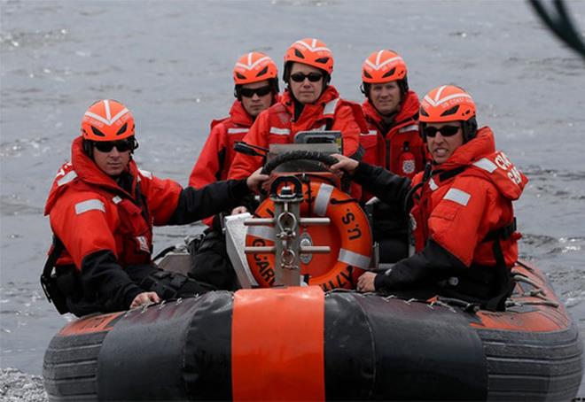 Coast Guard boarding photo copyright Peter A. Janssen taken at  and featuring the Power boat class