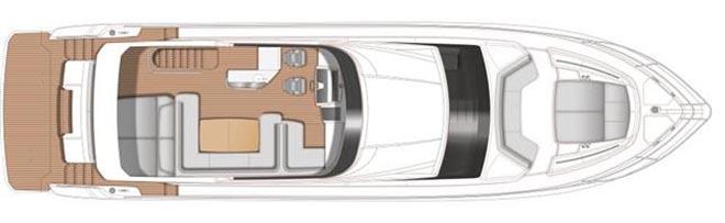 Princess 70 - Flybridge - photo © Princess Yachts