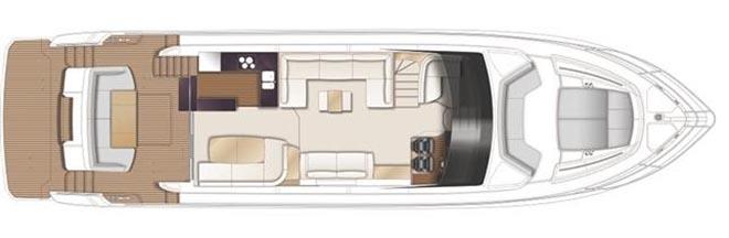 Princess 70 - Main Deck - photo © Princess Yachts