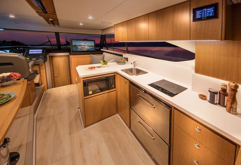 Riviera 39 Sports Motor Yacht - Galley - photo © Riviera Australia