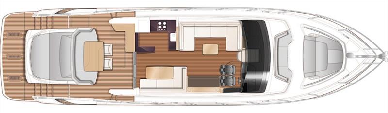 Princess V60 Main Deck - photo © Princess Yachts