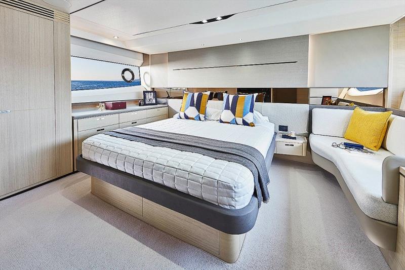Princess V60 Master Stateroom - photo © Princess Yachts