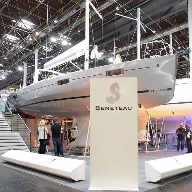 See flagship boats from Beneteau, Lagoon, Prestige and CNB 66 in Düsseldorf with Ancasta photo copyright Zella Compton taken at  and featuring the Power boat class