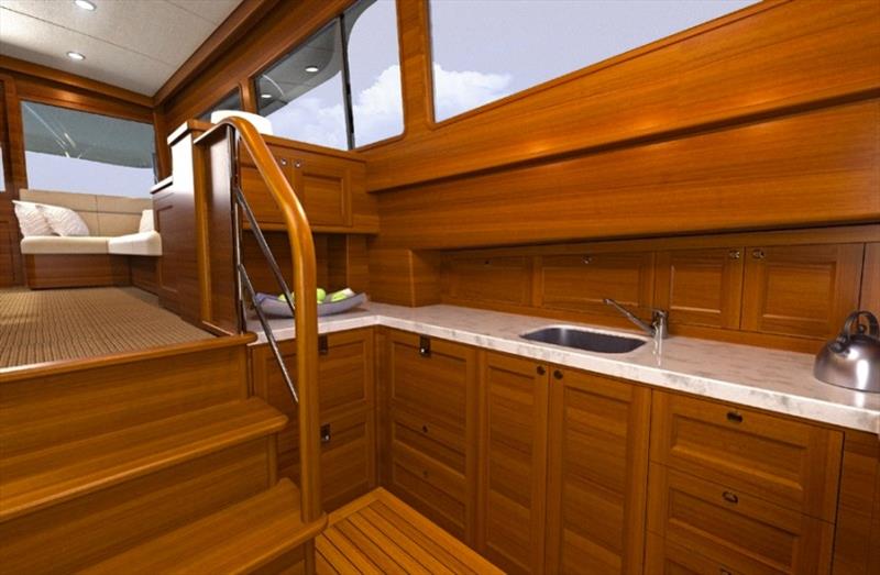 Grand Banks 54 galley - photo © Grand Banks Yachts