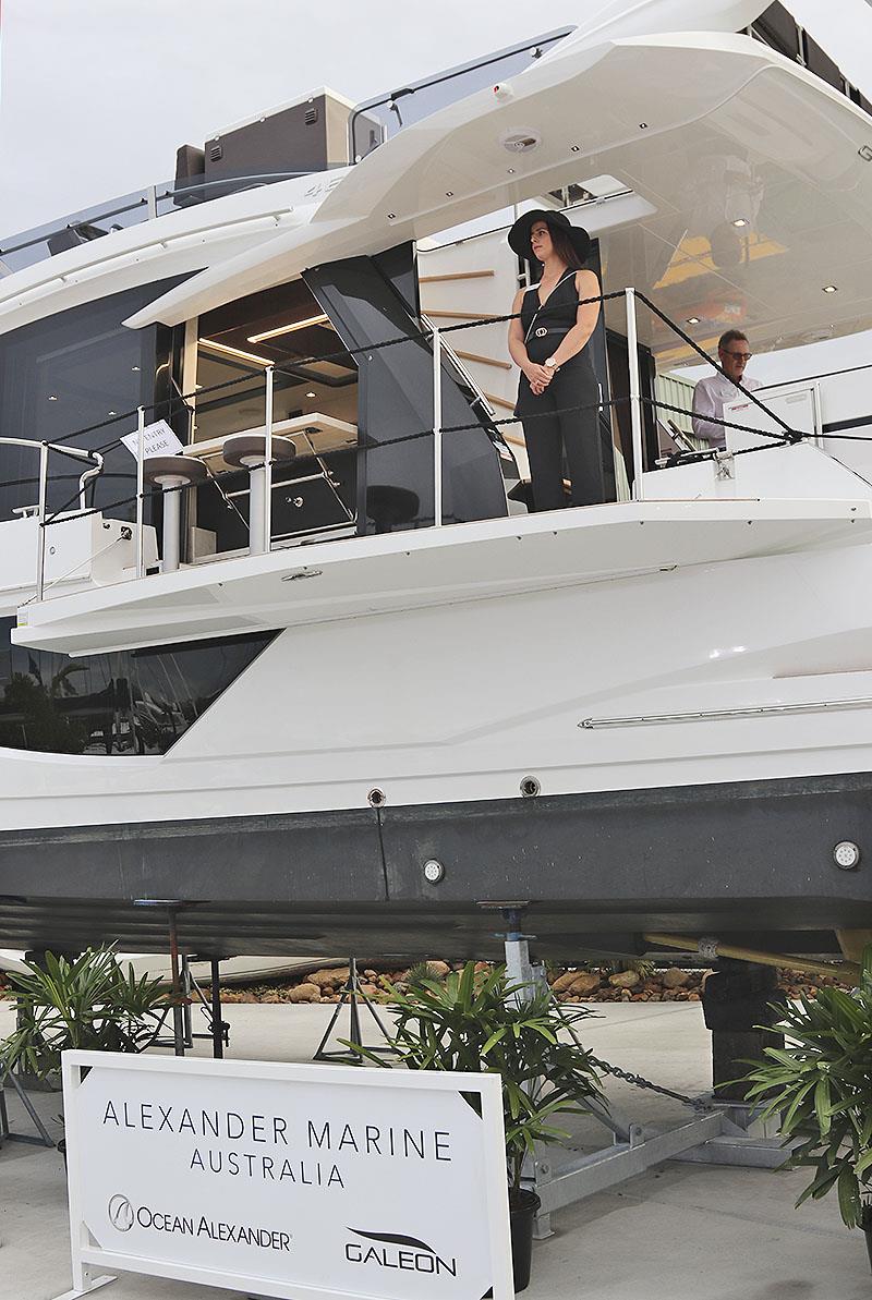 Galeon Launch as part of the festivities at The Boat Works photo copyright John Curnow taken at  and featuring the Power boat class