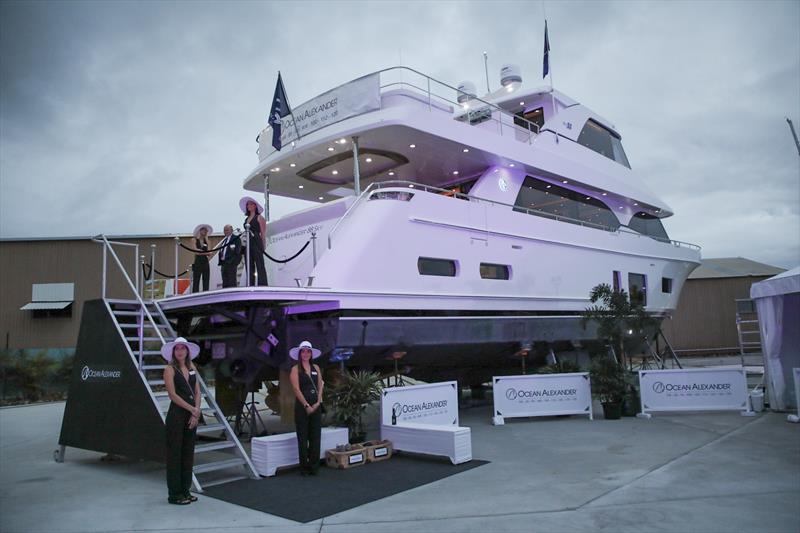 Ocean Alexander 88 Skylounge photo copyright Karen Longhurst taken at  and featuring the Power boat class