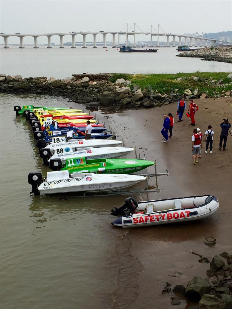 Macau APA Championship 2019. Beach line-up photo copyright Lowell M taken at  and featuring the Power boat class