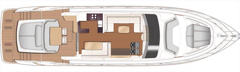Princess V65 Main Deck photo copyright Princess Yachts taken at  and featuring the Power boat class