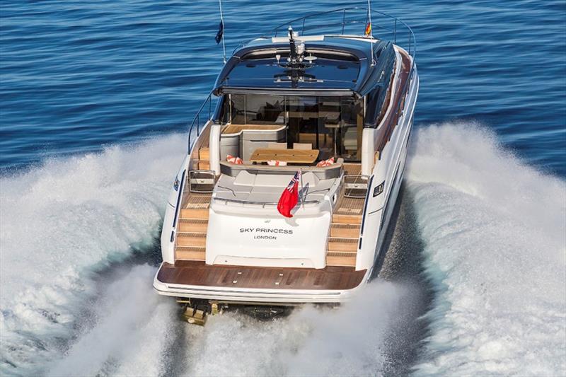 Princess V65 aft photo copyright Princess Yachts taken at  and featuring the Power boat class
