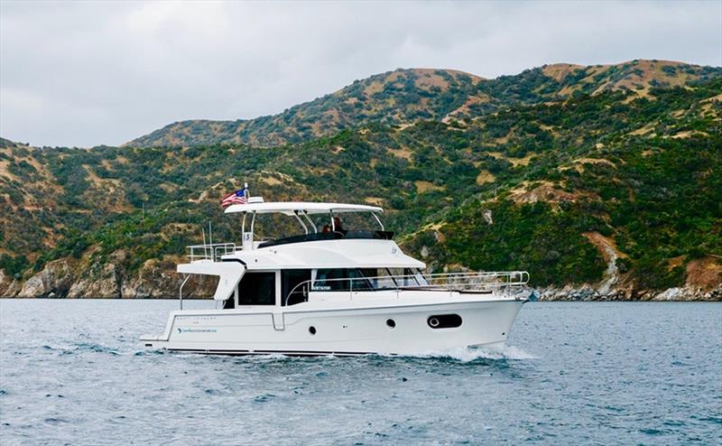 Swift Trawler 47 at Isthmus Cove Santa Catalina Island photo copyright Swift Pacific Adventure taken at  and featuring the Power boat class