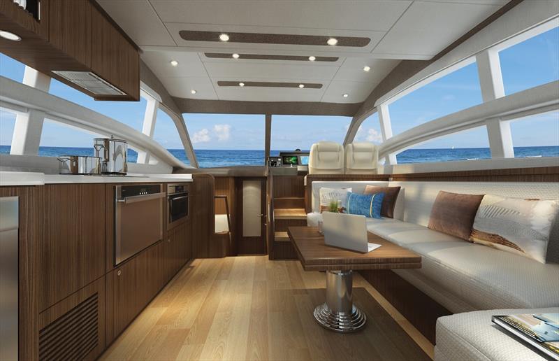 Longreef Yachts 50 SX Flybridge saloon - photo © Longreef Yachts