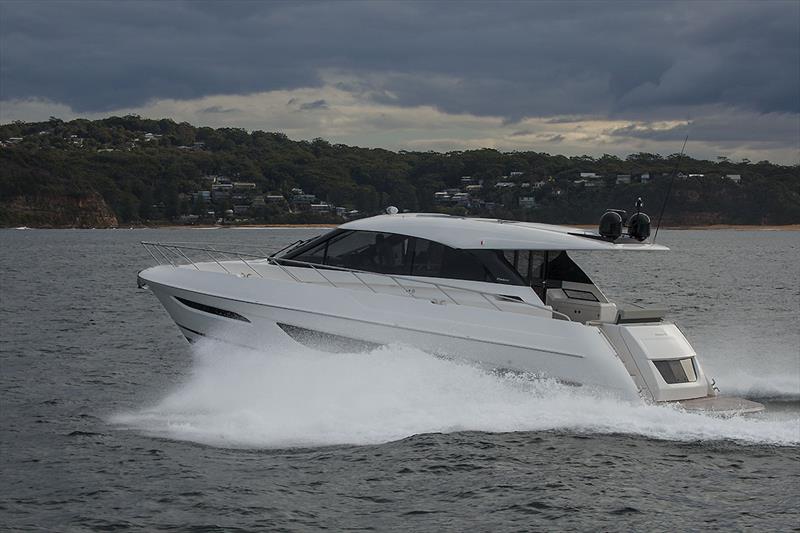 Flat planing section out aft for her to ride on, along with modified sheer line to ensure perfect sight lines from the helm photo copyright John Curnow taken at  and featuring the Power boat class