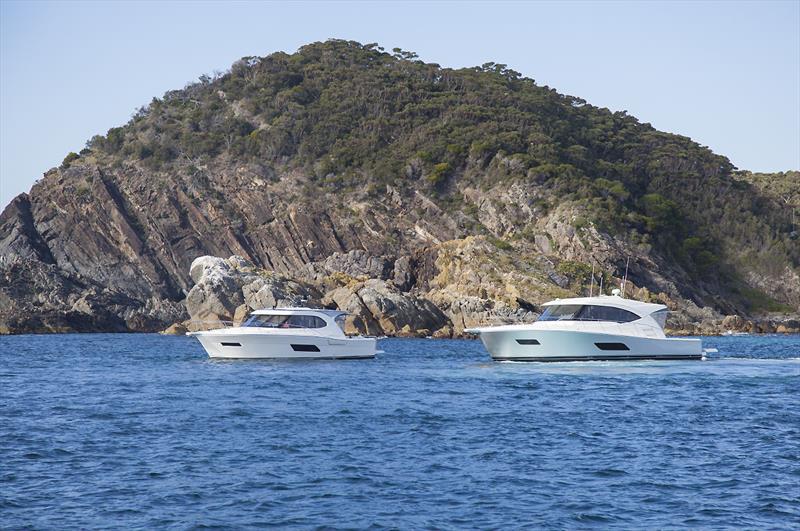 Riviera 445 and 545 SUVs at Seal Rocks - photo © John Curnow