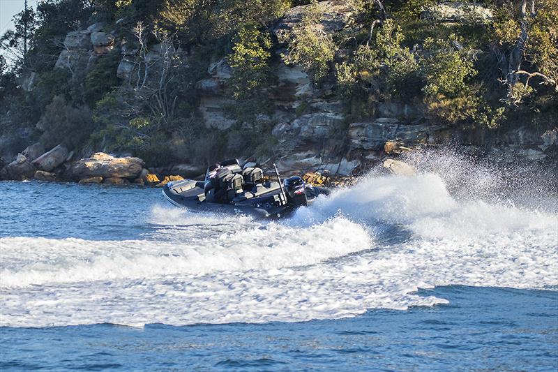 Surefooted, and outrageously quick - Ribco R28s photo copyright John Cunrow taken at  and featuring the Power boat class