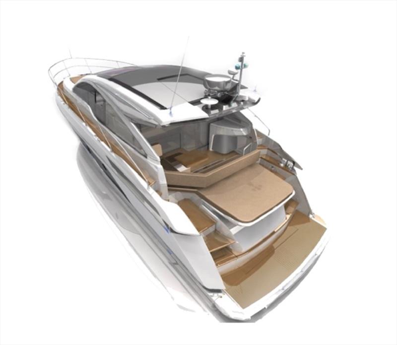 CGI of Fairline Targa 45 GT photo copyright Fairline Yachts taken at  and featuring the Power boat class