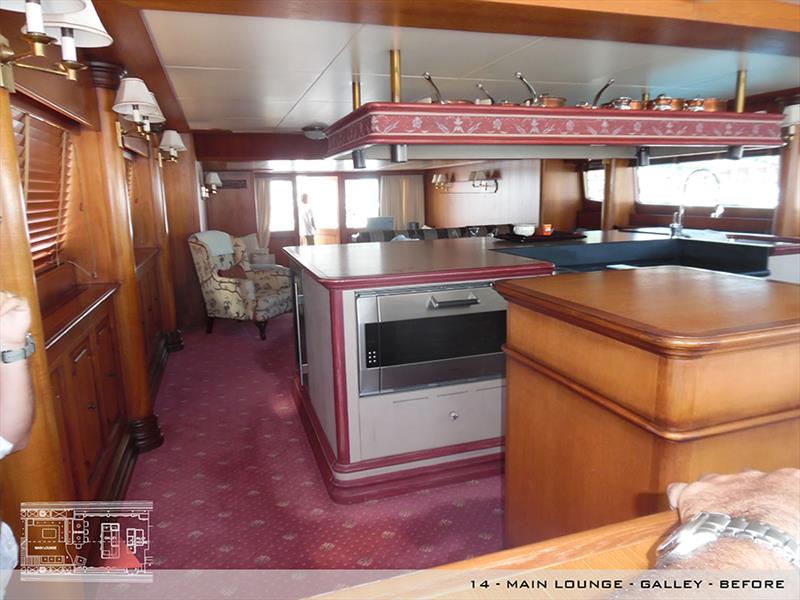 A2 Main Lounge-Galley 2 before photo copyright Tommaso Spadolini taken at  and featuring the Power boat class