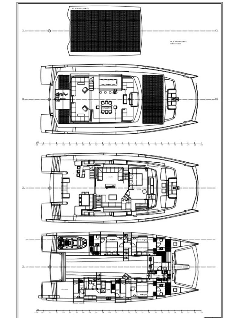 Silent 80 - 3 deck open fly, owner´s on main deck, 3xVIP, 2x2 crew, galley down - photo © Silent Yachts