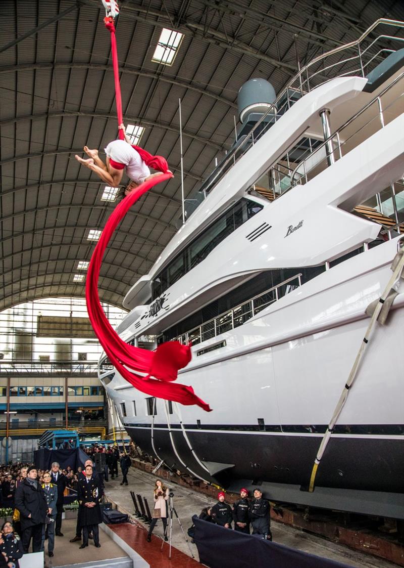 Benetti Diamond 145 launch ceremony photo copyright Benetti Yachts taken at  and featuring the Power boat class