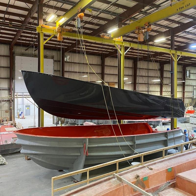 Back Cove 39O Hull photo copyright Back Cove Yachts taken at  and featuring the Power boat class