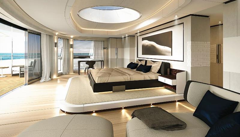 Sanlorenzo 62 Steel - owner's cabin - photo © Sanlorenzo