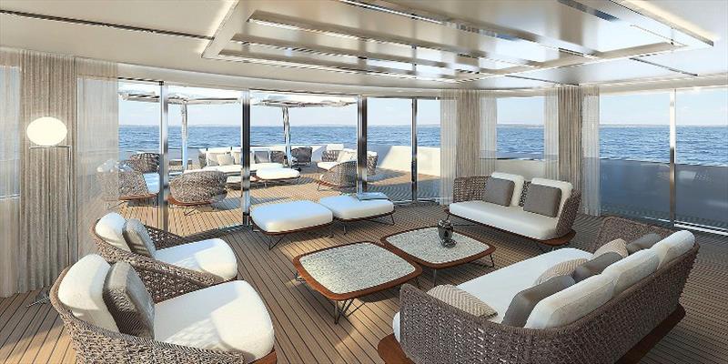 Sanlorenzo 62 Steel - Sun deck - photo © Sanlorenzo
