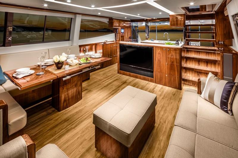 Riviera 72 Sports Motor Yacht - Saloon - photo © Riviera Australia