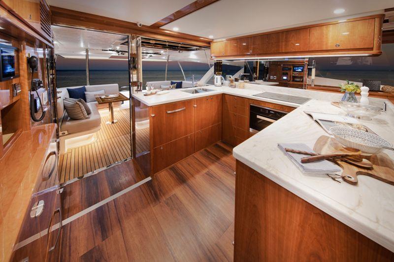 Riviera 72 Sports Motor Yacht - Galley - photo © Riviera Australia