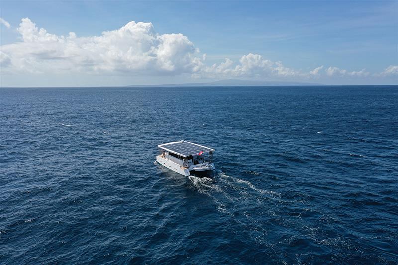 Aquanima 40 Solar Eclipse photo copyright Julien Melot taken at  and featuring the Power boat class