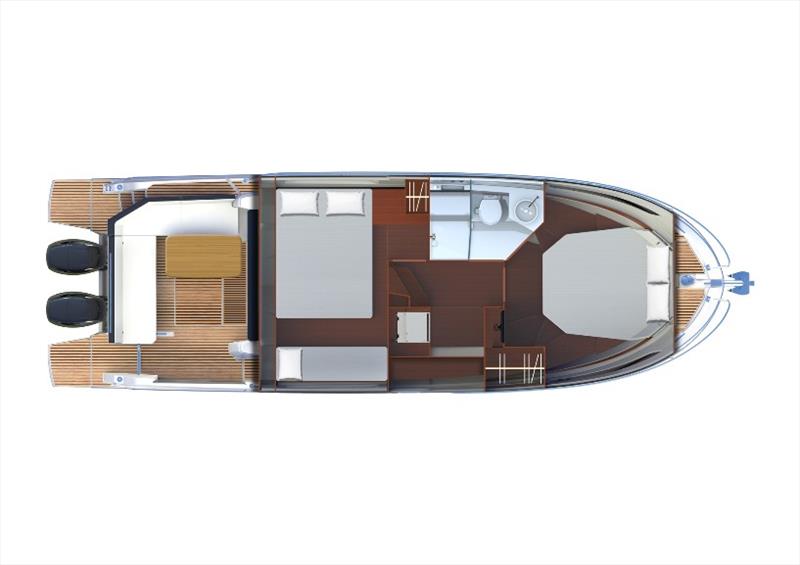 Antares 11 - Lower deck photo copyright Beneteau taken at  and featuring the Power boat class