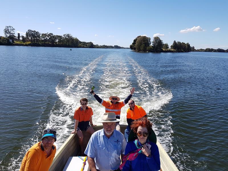 Ampcontrol and Newcastle University representatives excited with the early performance trials on the river photo copyright John Bulmer taken at  and featuring the Power boat class