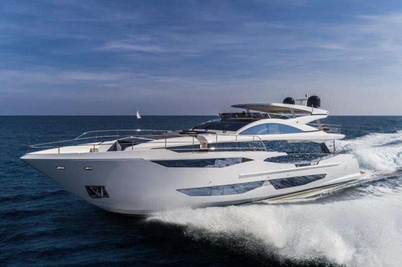 Pearl 95 - running photo copyright Pearl Yachts taken at  and featuring the Power boat class