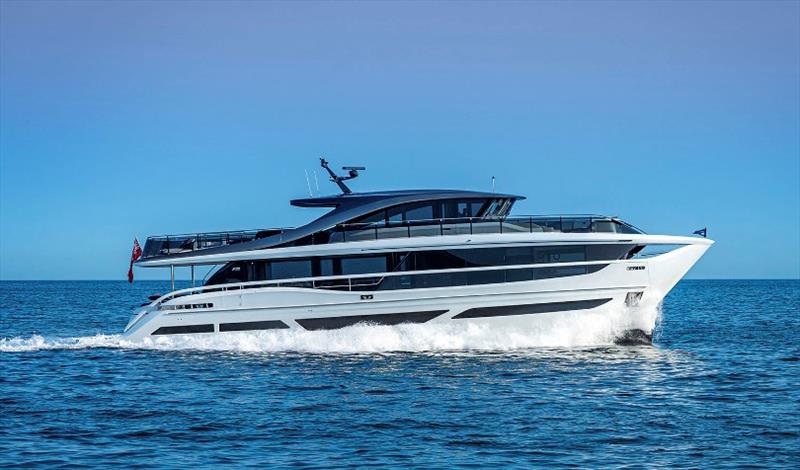 X95 exterior white hull - photo © Princess Yachts