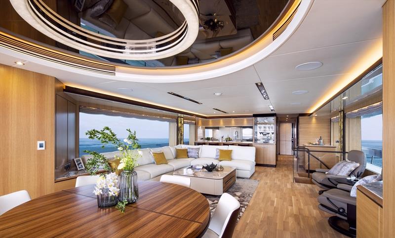 Horizon FD102, To-Kalon - Salon - photo © Horizon Yachts