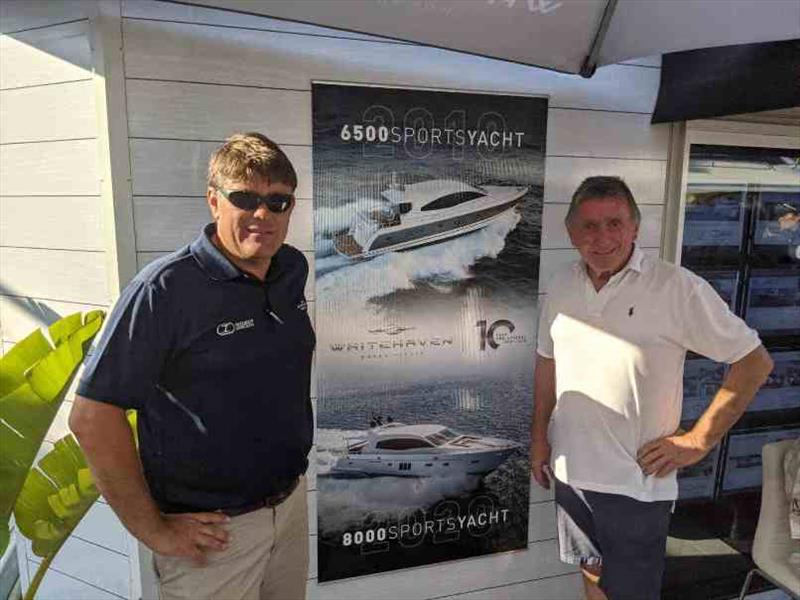 Marking 10 years of Whitehaven - Ryan Hanson (L) and Keith Hanson (R) - photo © Whitehaven Motor Yachts