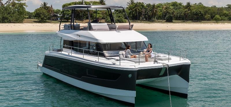 MY5 power catamaran by Fountaine Pajot photo copyright Multihull Solutions taken at  and featuring the Power boat class