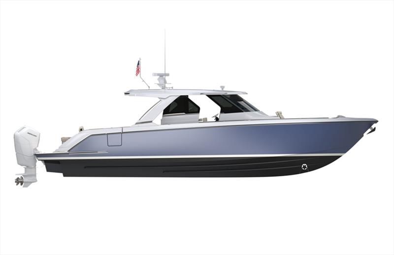 48 LS - side view with door open - photo © Tiara Yachts