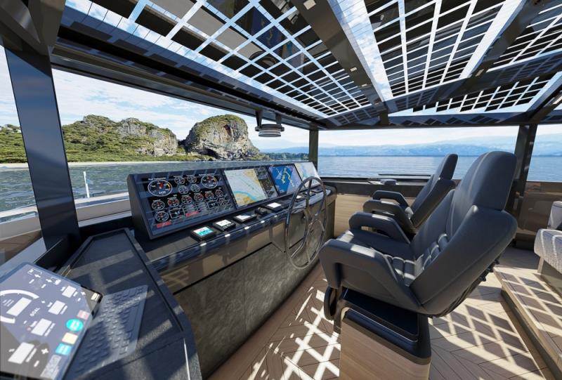 Arcadia A115 - Wheelhouse - photo © Arcadia Yachts