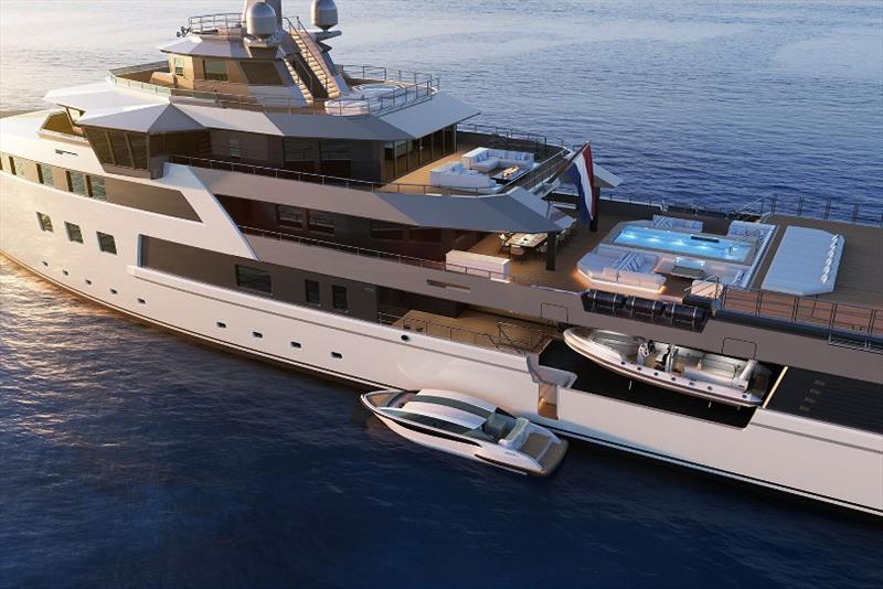 SeaXplorer 77 - Boarding gate - photo © Damen Yachting
