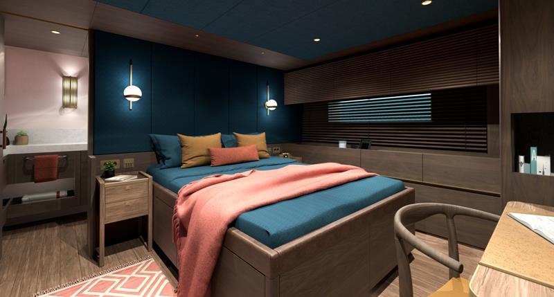 Arksen 85 Explorer - Master Cabin - photo © Arksen