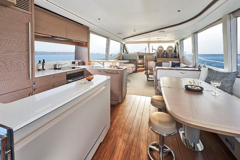 Princess Y72 - Saloon - photo © Princess Yachts
