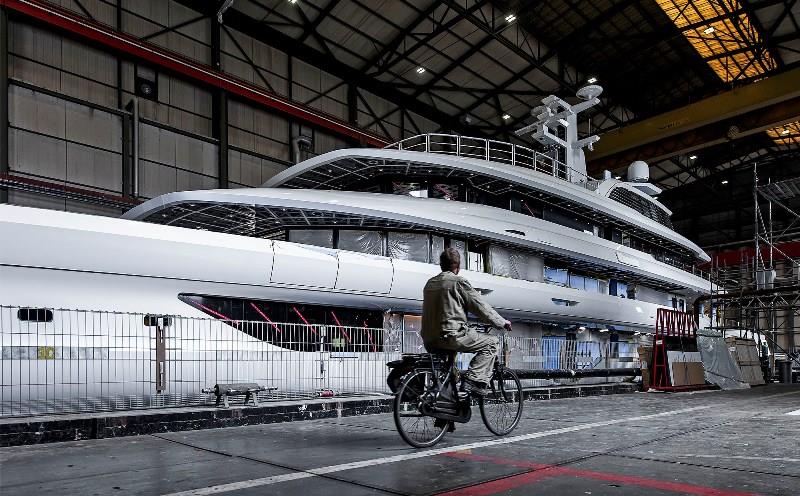 Amels 78-metre Full Custom Afloat photo copyright Amels/Damen Yachting taken at  and featuring the Power boat class