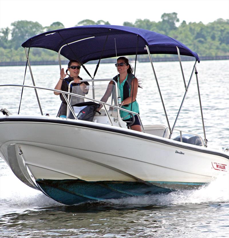 Learn boat-handling basics or brush up on your skills during three-hour on-water training courses offered at Annapolis School of Seamanship photo copyright BoatUS taken at  and featuring the Power boat class