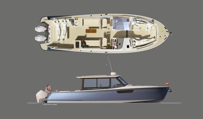3z Dual Console layout - photo © MJM Yachts