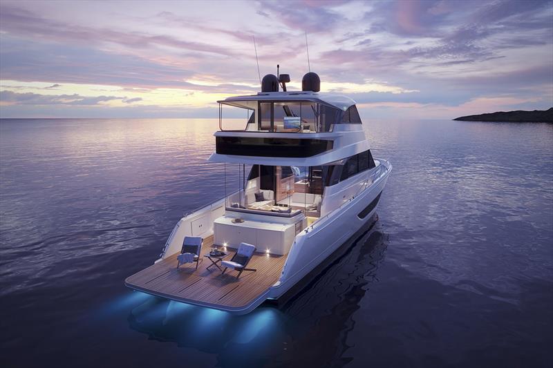 Maritimio M60 Dusk landscape 2 - photo © Maritimo